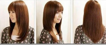 吹风机4步搞定2011年<em>女生</em>中<em>长发新发型</em>扁塌直
